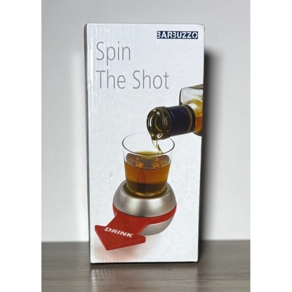 NEW Barbuzzo Spin The Shot Drinking Game Set
